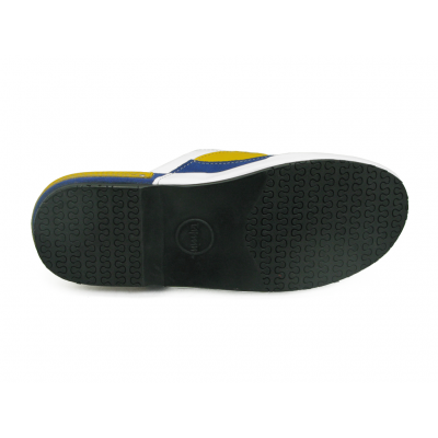 Men Sandals SKF-37 Green Nappa-Yellow Suede-White Nappa-Blue Suede